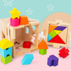 Wooden Tangram Montessori Educational Toddlers Toys for Kids baby early Learning Matching Shapes