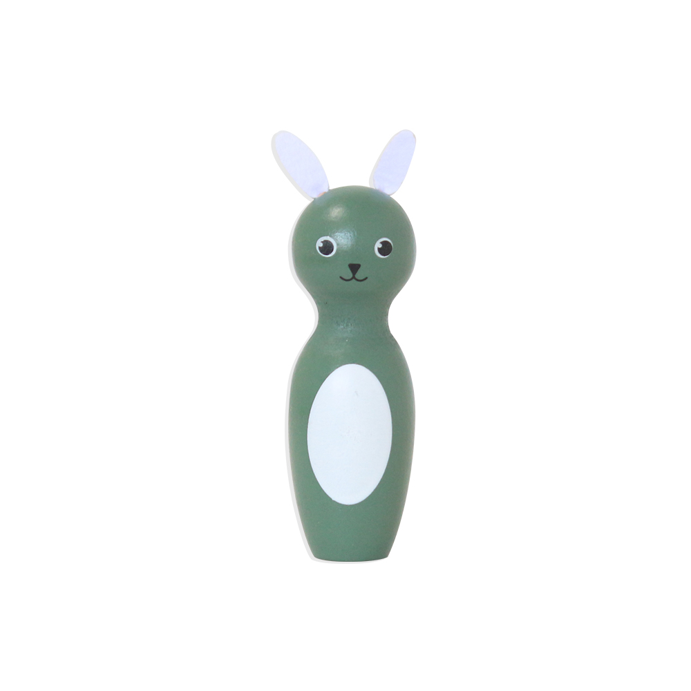 Kids Wooden Cartoon Animal Bowling Set Children Play Game Mini Bowling Ball Indoor Sports Intelligent Toys