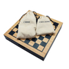  Chess Checkers 2 Games in 1 Custom Manufacturer 12" Wooden Game Set with Drawer Wooden Chess Board Chess Pieces Chessboard.