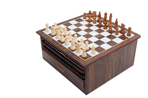 wooden chess set