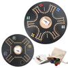  Original Classic Board Marble Game Double Sided Painted 2 to 6 Player Wooden Table Game for Parties Foldable Game Set