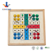 Mini Travel Indoor wooden game Ludo board game for promotion gift Chinese flying chess set。