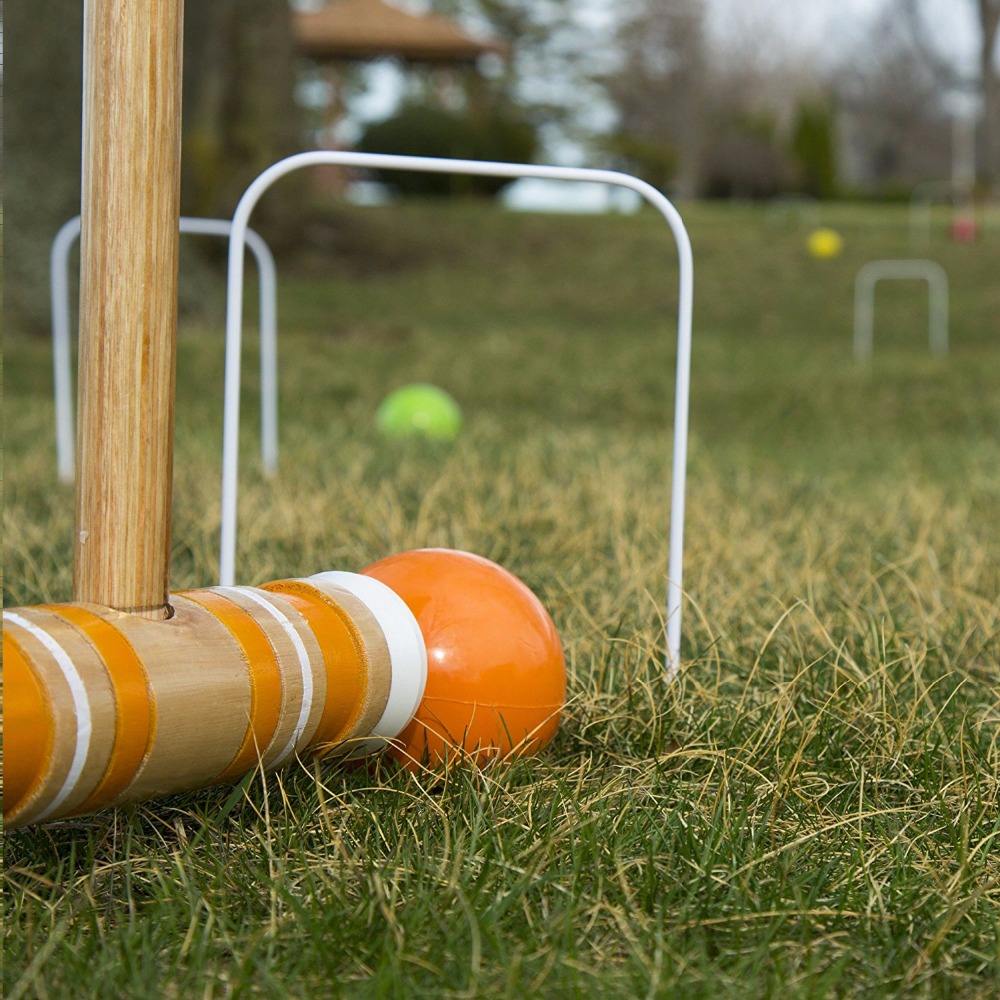  Sports 6-Player Croquet Set wooden toys.