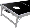 Folding 4ft X 2ft Cornhole Bean Bag Toss Game Set Aluminum W/Carrying Case for Tailgate Party Backyard BBQ