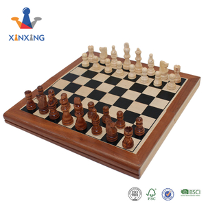 Chess Armory 15" Felted Game Board Interior Storage Chess set wooden printing chess