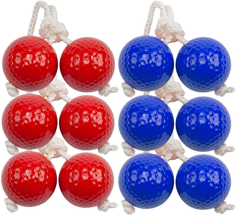 Wooden Ladder Toss Double Wooden Ladder Ball Game with Finished Wood And Durable Nylon Carrying Case