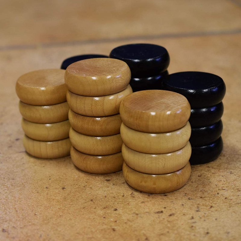 Wooden Circle Crokinole Tournament Size Boards Or Discs with Carry Case Standard Size