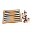 Customized Wood Backgammon Board Game Set unfolded board for Adults and Kids