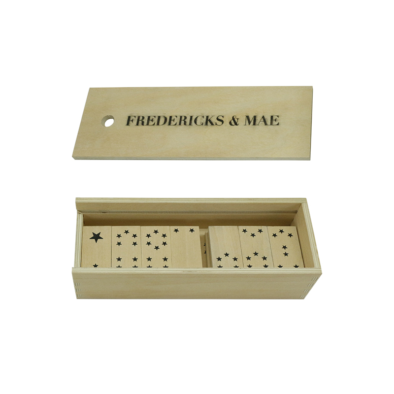 Pureplay Classic Dominoes Double 6 Jumbo Game Set, 28 Pieces Double 6 Domino Set in Durable Wooden Box