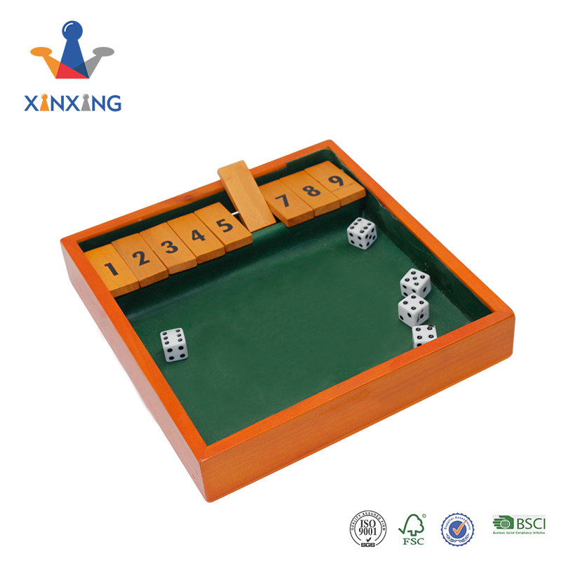 2-Player Shut The Box Wooden Board Game