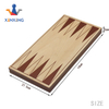 new design Wooden Veneer Foldable Chess board chess game/wood chess set with MDF
