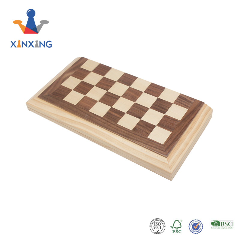 15' large chess sets with wooden inlaid