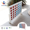 Giant Wooden 4 in A Row Game - Choose Between Classic White Or Dark Stain - Jumbo 4 Connect Family Fun with Coins, Case And Rules