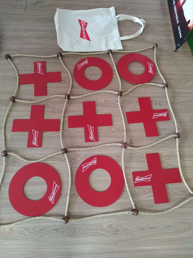 Giant Wooden Tic Tac Toe Game outdoor rope Tic Tac Toe 