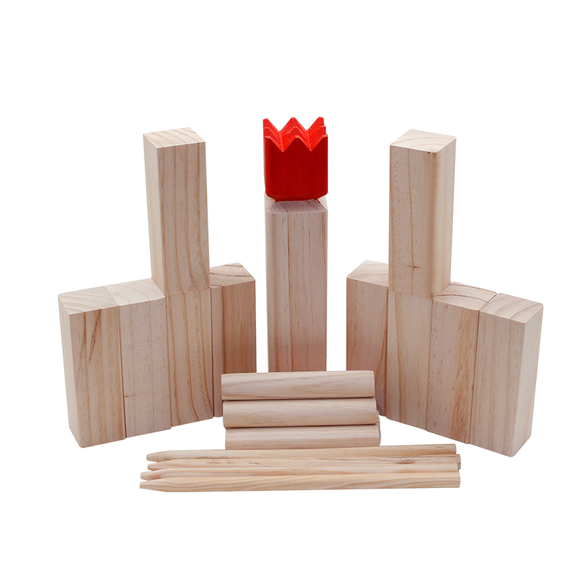 Solid Viking Chess with Red Head for Outdoor Game