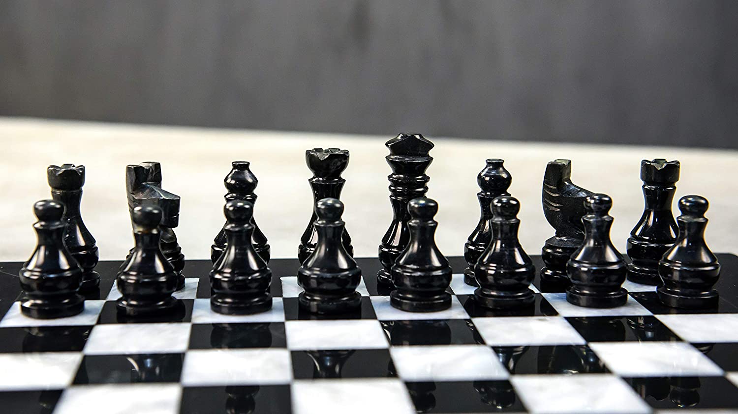 The 2021 NEW Chess Board with Marbl Chess Piec Marble Chess Board Table for All Ages