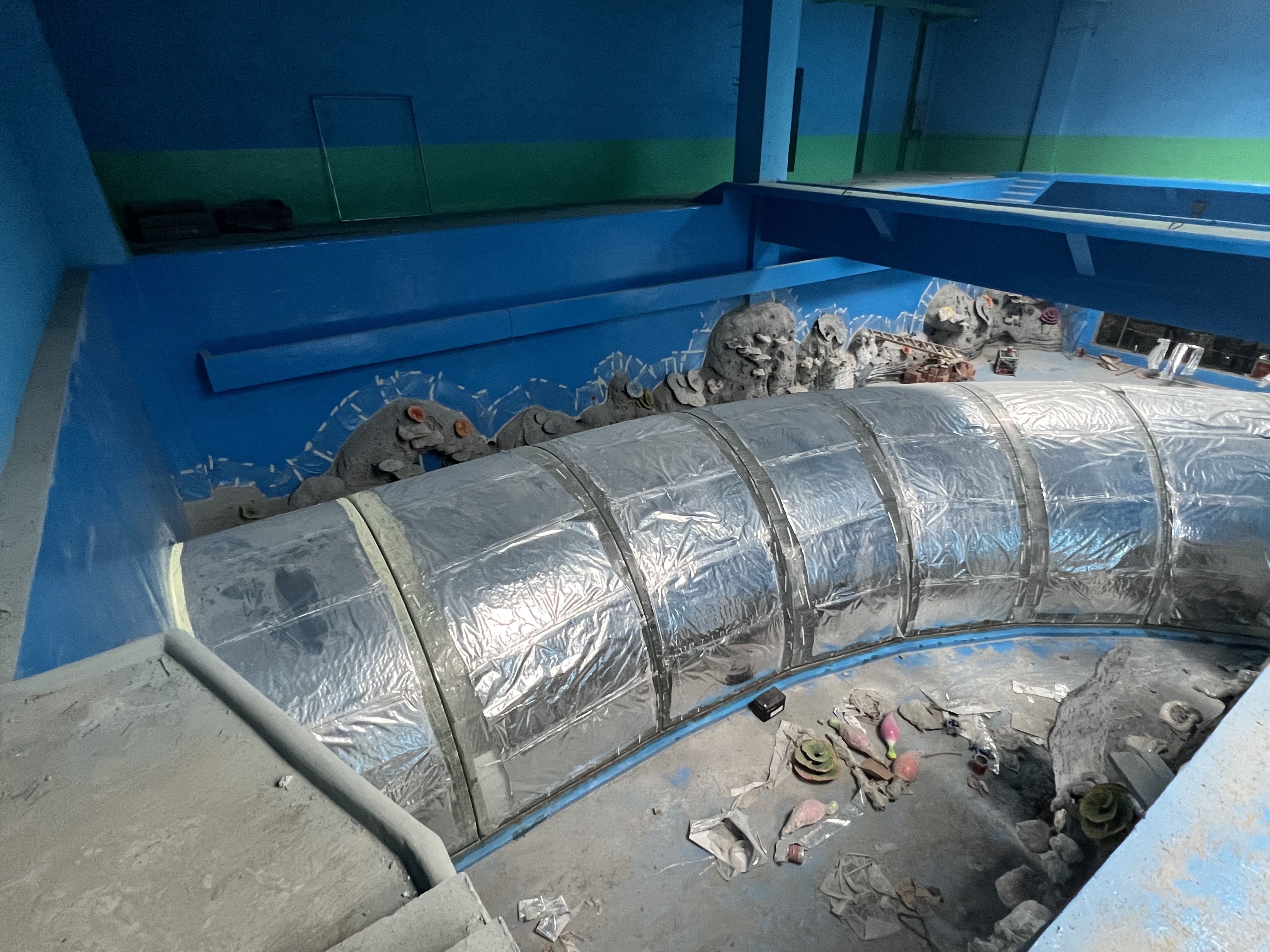 Akrila tunela akvario - fabriko