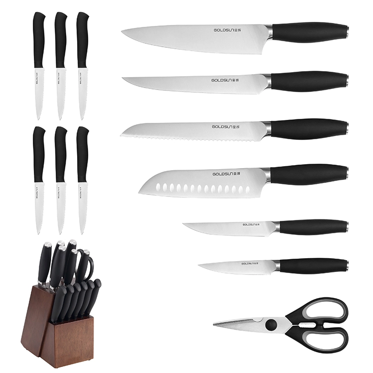 Bộ khối dao nh&agrave; bếp k&egrave;m k&eacute;o