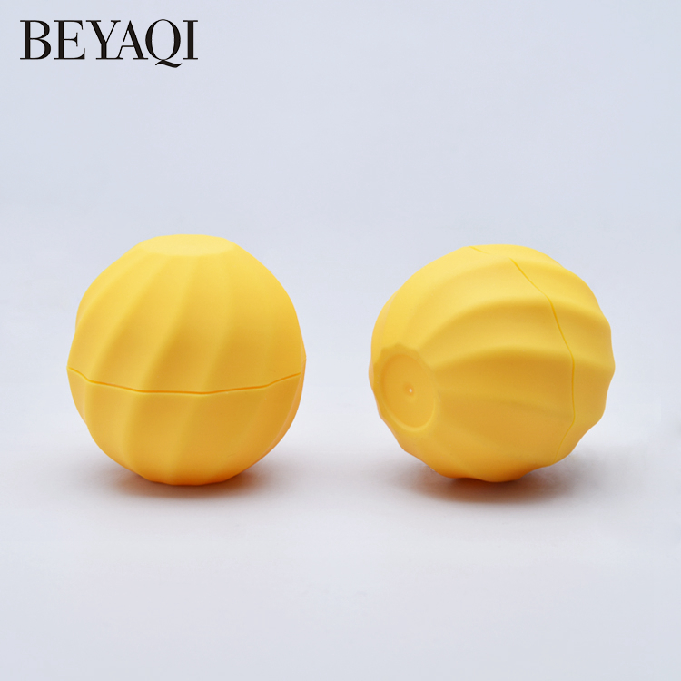 Color Personalizado 7g Bálsamo Labial Esférico Vacío Boca Tubo Rojo Cosméticos Lápiz Labial Embalaje De Contenedores De Plástico