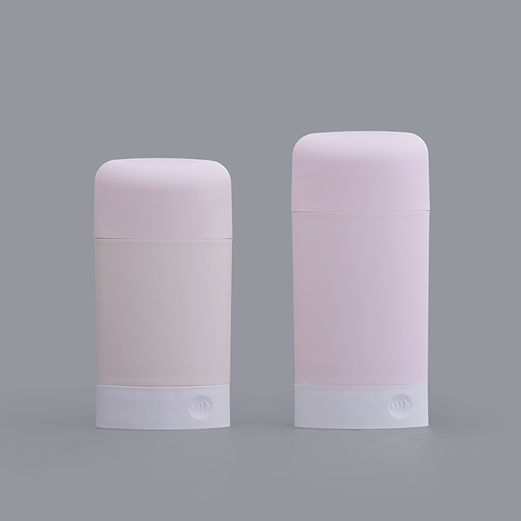 Ovale OEM 50g 65G 75g Rose PP Bouteille Vide Barre Solide Barre De Protection Solaire Bouteille Déodorant Bar Conteneur