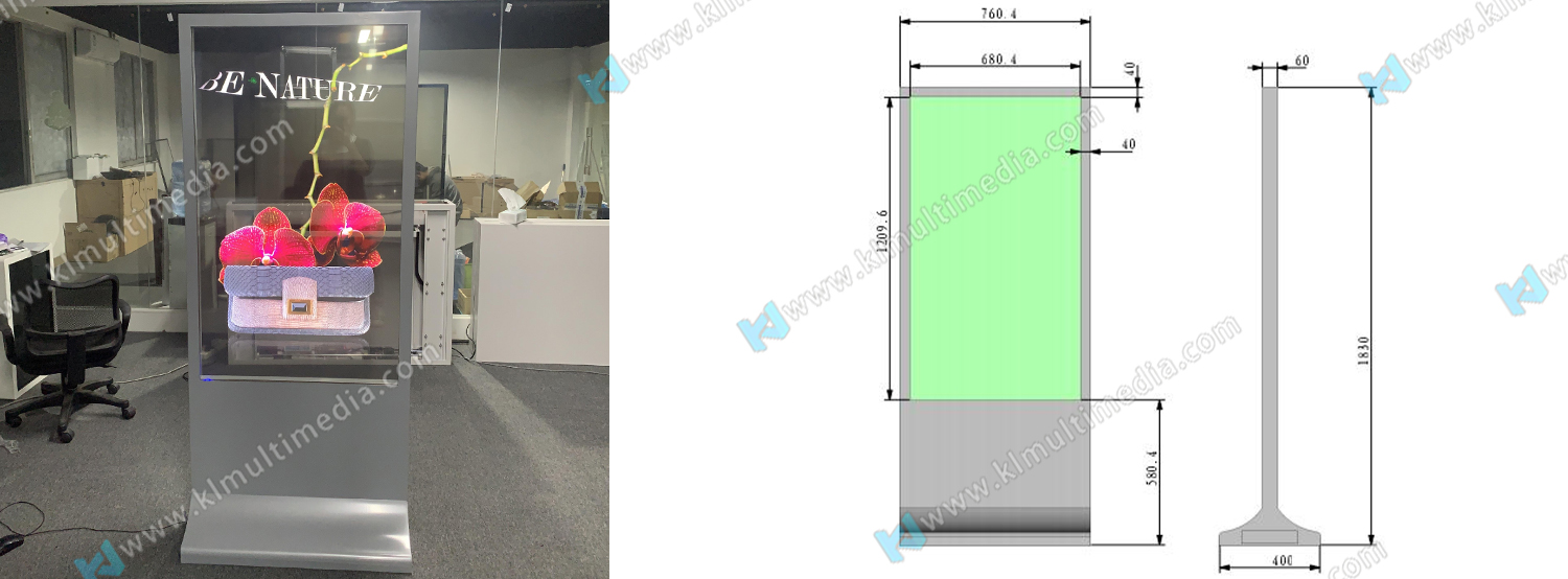 شاشة شفافة عمودية كلاسيكية