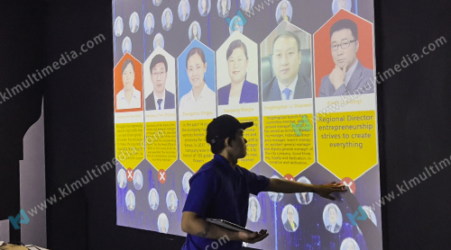 Interactive touch wall