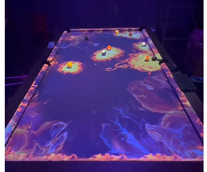 طاولة بلياردو تفاعلية