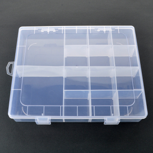14 Grid Plastic Organizer Box 21x17x4cm