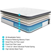 Roll Up High Quality Knit Fabric Pocket Spring Mattress with China Wholesale