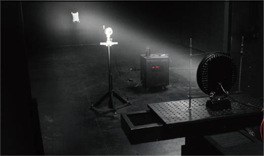 غرفة مظلمة للاختبار البصري