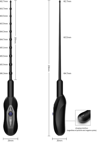 Sons ur&eacute;traux vibrants masculins, cath&eacute;ter en Silicone, vibrateur d'&eacute;tirement 