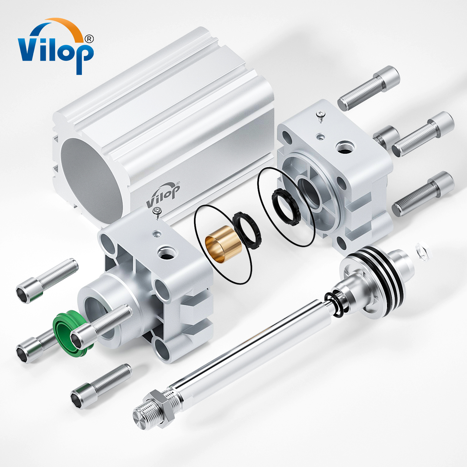 DNC/DNCJ/SE Series ISO15552 Standard Double Acting Pneumatic Cylinder Standard Pneumatic Parts Air Cylinder Pneumatic