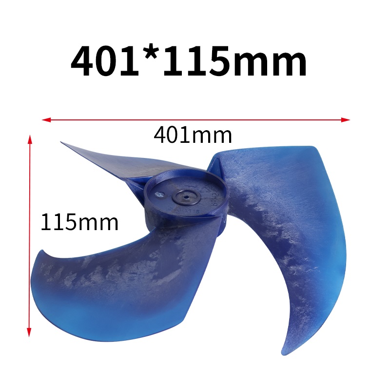 Turbine de climatisation Φ401 115, climatiseur divis&eacute;, unit&eacute; ext&eacute;rieure, pale de ventilateur, arbre Φ8mm, 3 pales - tingertech