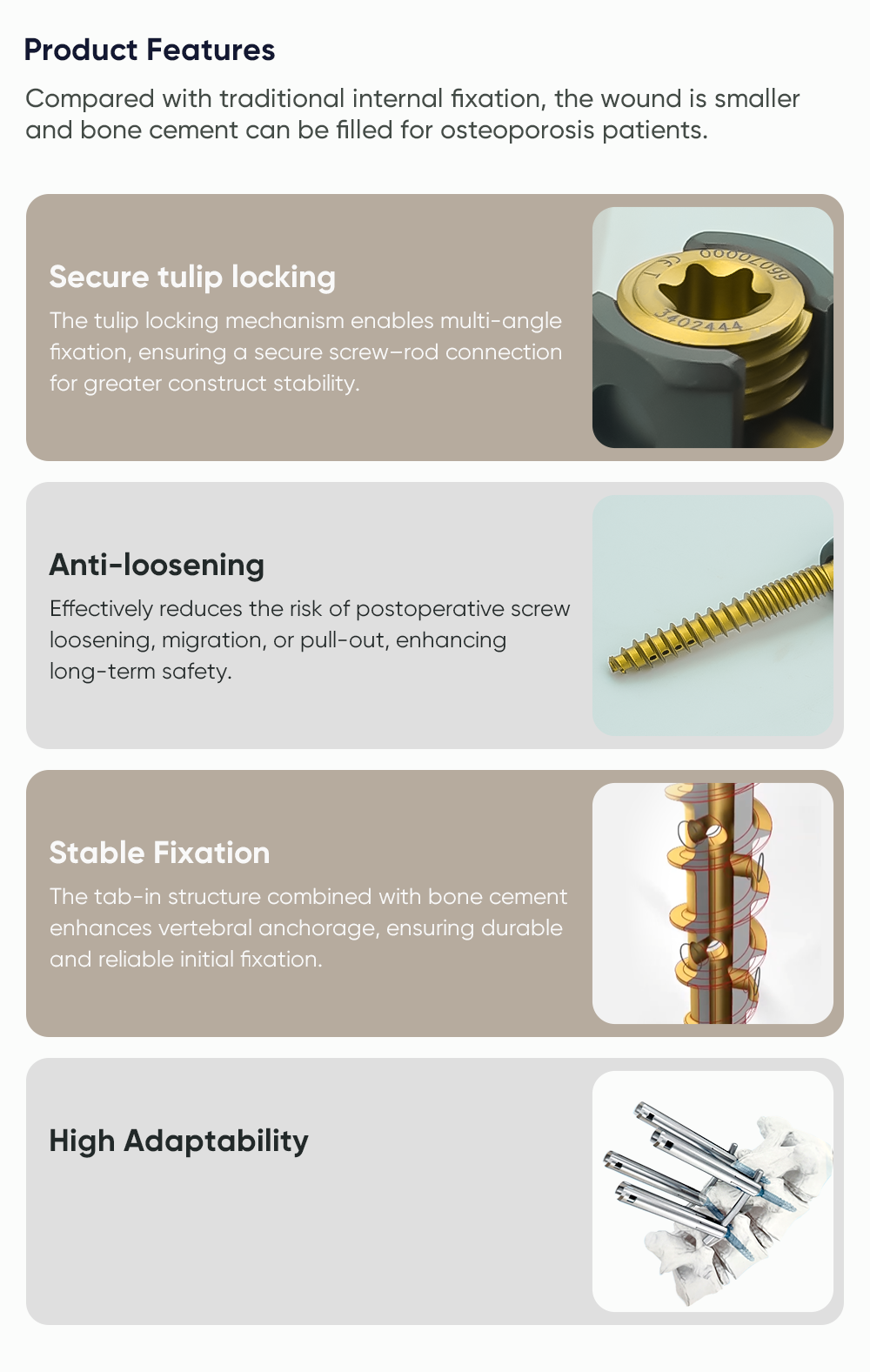 MIS 5.5 Zement-augment&eacute;iert fenestr&eacute;iert Schraube