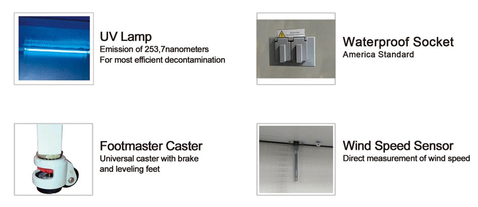 ETL Certified Vertical Laminar Flow Cabinet-详情图片 Gabinete de flujo laminar vertical certificado ETL-详情图片