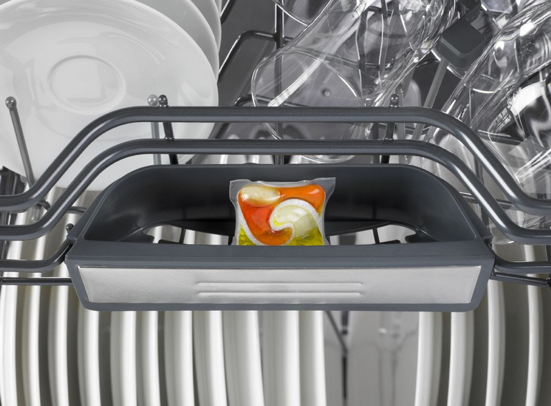 Where To Put Dishwasher Pod in Whirlpool Dishwasher Dónde colocar la cápsula del lavavajillas en el lavavajillas Whirlpool