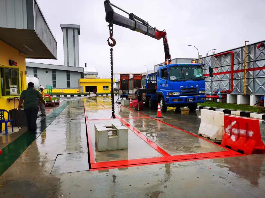 Aufstellungsort f&uuml;r LKW-Waage aus Beton 9