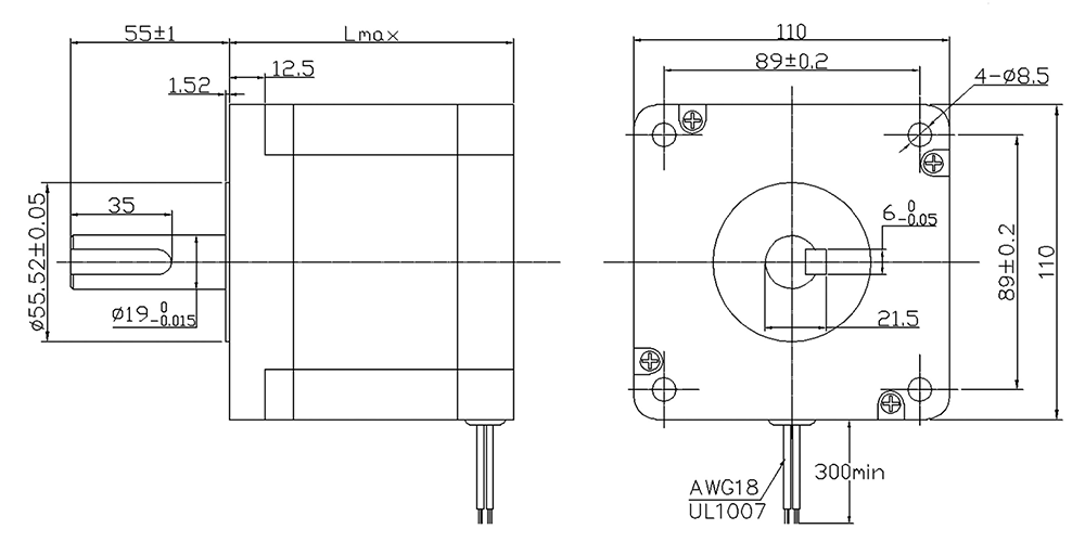 NEMA 42 Motor pas cu pas hibrid
