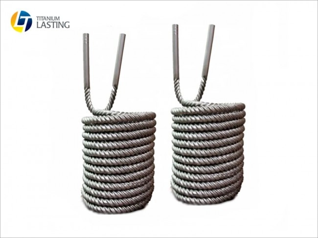 Tuyau spiral&eacute; en titane ASTM B338
