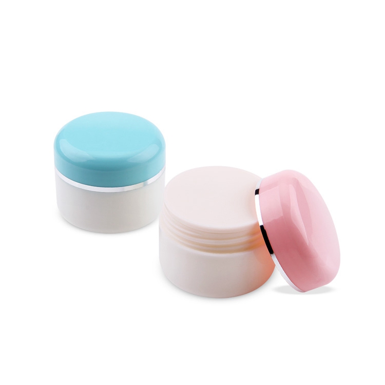 Venta al por mayor 30ml 50ml crema para el cuidado de la piel envases de tarro cosmético personalizado de viaje vacío con tapas