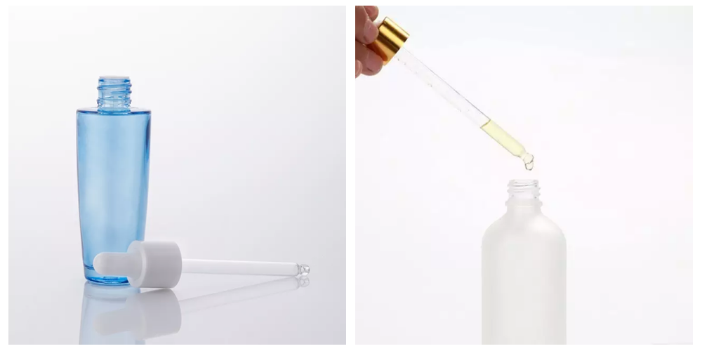 Frascos cuentagotas de acr&iacute;lico.