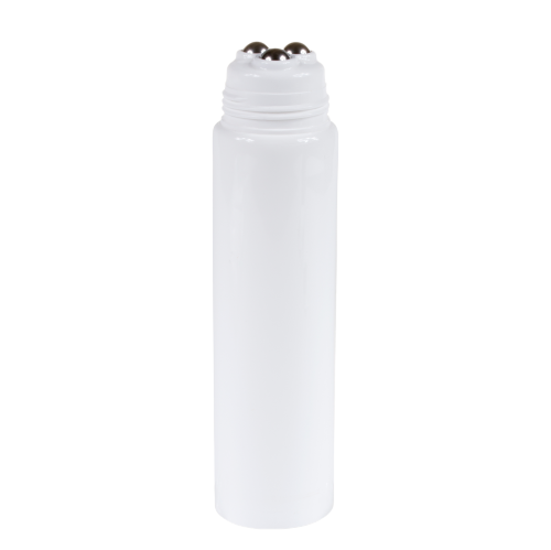3 rolos de metal em tubos cosméticos de bola com design personalizado redondo em tubo de plástico de massagem de essência 