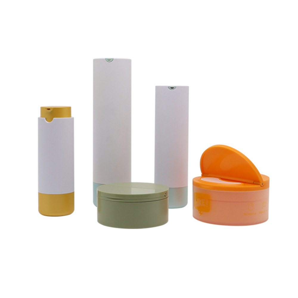 30ml 50ml 100ml branco verde amarelo cuidados com a pele loção cosmética bomba garrafas plásticas rotativas com interior substituível