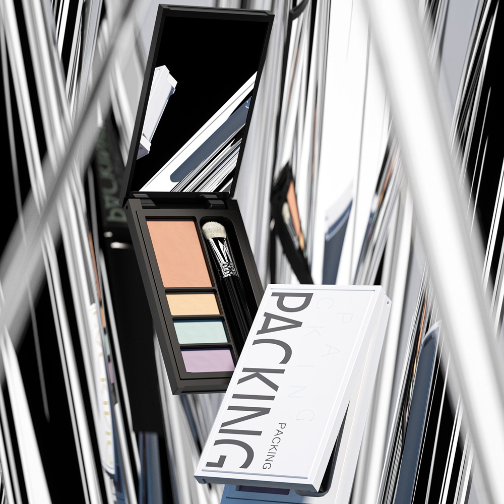 caja de sombra de ojos individual