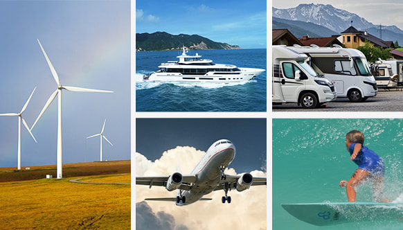 Applications of UNION PVC Foam Core Board in wind power generation, naval architecture, rail transport, aircraft interiors, sports equipment