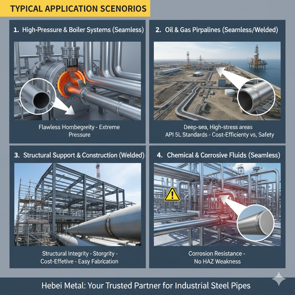 seamless vs welded steel pipe