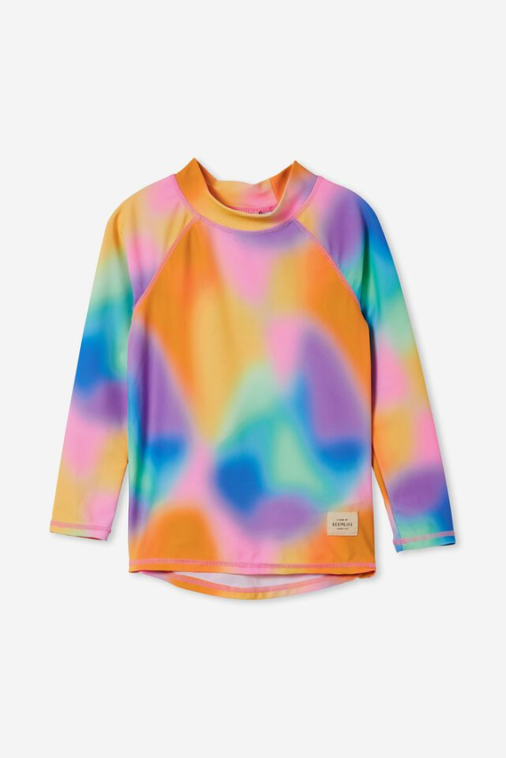  Regenbogen-Langarm-Badebekleidung f&uuml;r Jungen