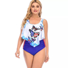 Bescheidene Schmetterlings-Tankini-Bademode 
