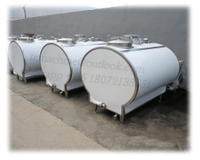 Horizontal Milk Cooling Tank bulk milk cooler 1T~15T