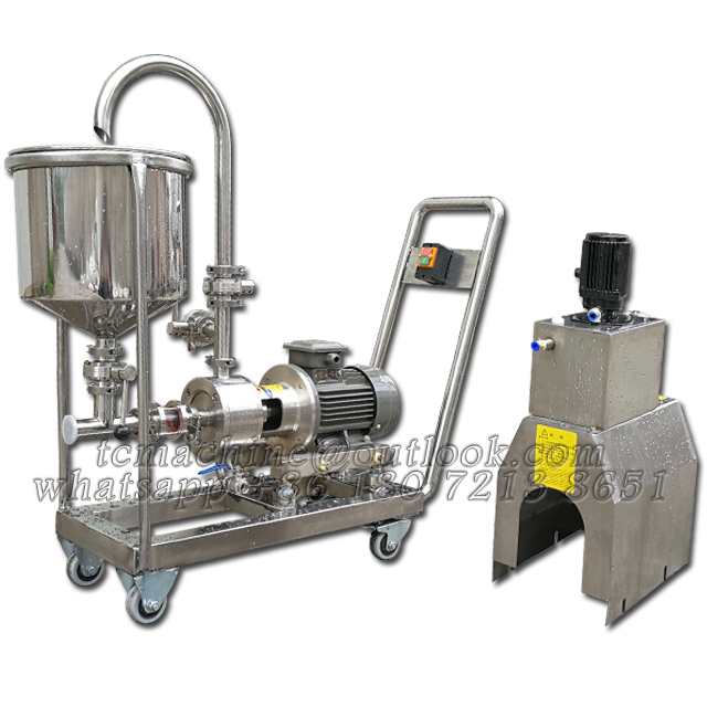 single stage inline continuous mixer with castor